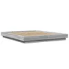 Design Bettgestell mit LED Grau Sonoma 160x200 cm Produktbild-Vorschau 2