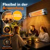TRESKO Infrarot Heizstrahler 2500W silber mit Produktbild-Vorschau 4