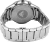 The back of a silver watch with a metal band is shown against a white background. Náhľad obrázku produktu
