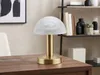 LED Nachttischleuchte mit Touch dimmbar Messing Glasschirm Produktbild-Vorschau 9