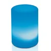 A cylindrical LED lamp with a blue and white gradient. Produktbild-Vorschau