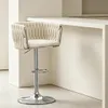 Lot de 1 tabouret de bar en velours, pivotant à 360°, Voir les images du produit 1