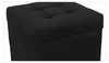 MG Design Polsterhocker Schwarz 45x45 cm - Stauraum 50L, Produktbild-Vorschau 3