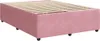 Schlichtes Boxspringbett mit Matratze Rosa 140x190 cm Samt Produktbild-Vorschau 7