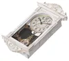 Wanduhr Vintage-Stil, Kunststoff, Holzoptik, 16 Zoll, Weiß Productafbeelding-voorbeeld