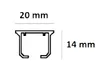 Deckenvorhangschiene 400 cm - weiß - aus Aluminium - mit Produktbild-Vorschau 8