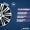 4 STK 16 Zoll Nardo silber / schwarz PETEX Radkappen Produktbild-Vorschau 3