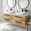 Meuble-lavabo ONE avec 4 tiroirs en chêne Craft 120x50x46, Voir les images du produit 2