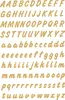 HERMA Buchstaben Sticker A-Z Folie wetterfest gold 2 Blatt Produktbild-Vorschau 3