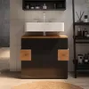A bathroom vanity with a sink and storage drawers. Anteprima dell’immagine prodotto