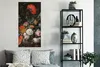 MuchoWow® Poster Stilleben mit Blumen und einer Uhr - Produktbild-Vorschau 4