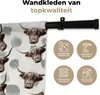 MuchoWow® Wandteppich Wandbehang Schottisches Hochlandrind Produktbild-Vorschau 3