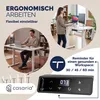CASARIA® Bureau électrique réglable en hauteur blanc 140 x Voir les images du produit 4