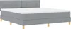 vidaXL Boxspringbett mit Kissen Hellgrau 180 x 200 cm Stoff Produktbild-Vorschau 4