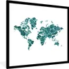 MuchoWow® MuchoWow® Gerahmtes Poster Weltkarte - Meer - Produktbild-Vorschau 1