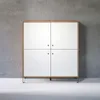 trendteam Wohnen Highboard Touch Artisan Eiche Melamin/Weiß Produktbild-Vorschau 8