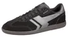 A single black and silver athletic shoe is shown against a white background. Produktbild-Vorschau