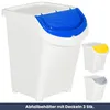 DELUKE® 3er Set Abfallbehälter mit Deckeln - 3x40L Produktbild-Vorschau 2