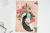 MuchoWow® Mauspad Mousepad Pfau - Rosa - Blumen 40x60 cm - Produktbild-Vorschau 5