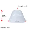 Lampenglas weiß Ø 172mm Alabasterglas Ersatzglas Produktbild-Vorschau 2