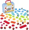 Bristle Blocks Bauset - 50 Stück im Koffer - buntes Produktbild-Vorschau 1