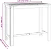 vidaXL Záhradný barový stôl 120x60x105 cm z masívneho dreva Náhľad obrázku produktu 6