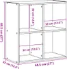 vidaXL Bücherregal Betongrau 68,5x32x68,5 cm Holzwerkstoff Produktbild-Vorschau 7