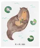 Mr. & Mrs. Panda Decke Otter Seerose - Weiß - Geschenk, Produktbild-Vorschau 1