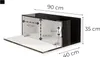 HAJDUK FURNITURE Mobile TV Sospeso Nero Lucido 90 cm Anteprima dell’immagine prodotto 3
