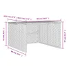 vidaXL Garage per robot tosaerba Nero 86x90x52/57 cm in Anteprima dell’immagine prodotto 8