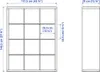 Kallax Regal 112x147x39 Bücherregal Wandregal Raumteiler Produktbild-Vorschau 6