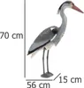 Figurka ogrodowa czapla, wysokość 72 cm, wysoka jakość Podgląd zdjęcia produktu 7