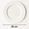 6 Speiseteller Hochwertige Teller Essteller Weiß Rund Chef Produktbild-Vorschau 2