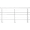 AICA Handlauf 240cm Geländer 5 Querstäbe Treppengeländer Produktbild-Vorschau 4