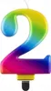Kerze Nummer 4, Galaxy, 8,0 cm, 1 Stk. Produktbild-Vorschau 3