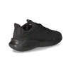 A black Adidas sports shoe shown from the side on a white background. Produktbild-Vorschau
