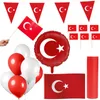 Türkei Party Deko Set 74 tlg. Partyset Partydeko rot weiß Produktbild-Vorschau 1