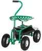 Outsunny Gartenwagen mit Rollsitz bis 150 kg mit Korb für Produktbild-Vorschau 1