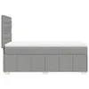 Boxspringbett mit Matratze Hellgrau 100x200 cm Stoff, Produktbild-Vorschau 5