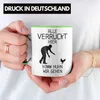 Trendation - Alle Verrückt Hier Kommt Huhn Wir Gehen Tasse Produktbild-Vorschau 2