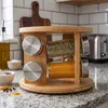 Relaxdays Gewürzkarussell, 16 Gewürzgläser, 360° drehbarer Produktbild-Vorschau 6