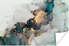 MuchoWow® Poster Blau - Marmor - Gold 120x80 cm - Bilder Produktbild-Vorschau 1