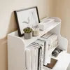 Detailansicht der oberen Ablage des SoBuy Wandklapptisches mit Büchern, Pflanze und Deko im Beige-Interieur Anteprima dell’immagine prodotto
