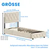 okwish Polsterbett 90x200 Einzelbett mit Kopfteil in Produktbild-Vorschau 7