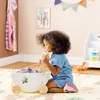 Navaris Puppenwagen aus Holz in Weiß - Kinder Baby Puppen Produktbild-Vorschau 2