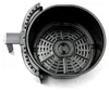 An empty air fryer basket and its interior, viewed from above. Náhľad obrázku produktu