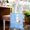 Mr. & Mrs. Panda Tote Bag Panda Hockey spielen - Sky Blue - Produktbild-Vorschau 4