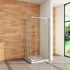 AICA 90x90x185cm 5mm ESG Eckeinstieg Schiebetür eckdusche Produktbild-Vorschau 2