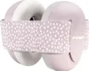 A pair of pink and white baby earmuffs with a patterned band. Produktbild-Vorschau