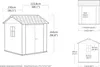 Keter Newton 775 Gartenhaus - 230x223.8x246cm - Satteldach Produktbild-Vorschau 5